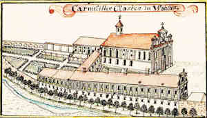 Carmelitter Closter in Wohlau - Klasztor Karmelitw, widok oglny